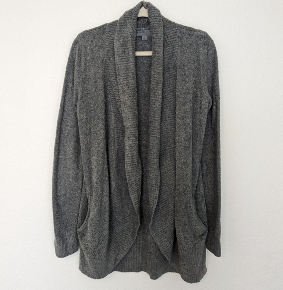 Barefoot Dreams CozyChic Lite Circle Cardigan Medium Gray